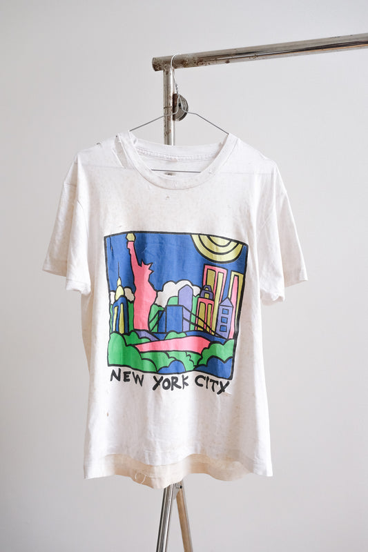 Vintage Distressed New York Tee - 1970s