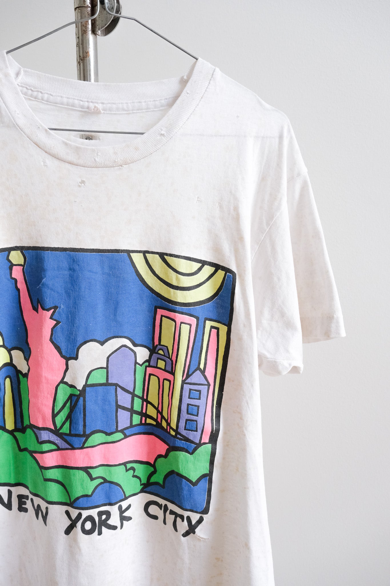 Vintage Thrashed New York Tee - 1970s