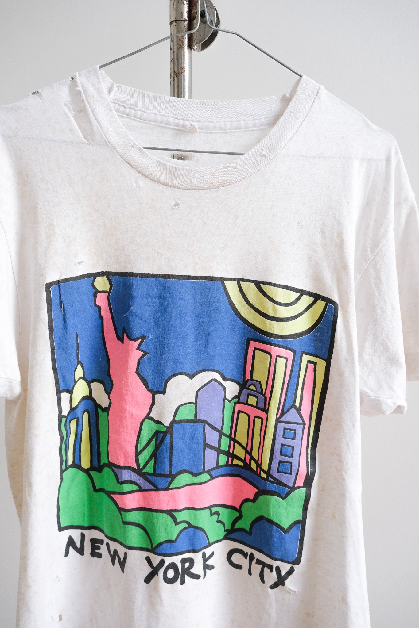 Vintage Thrashed New York Tee - 1970s