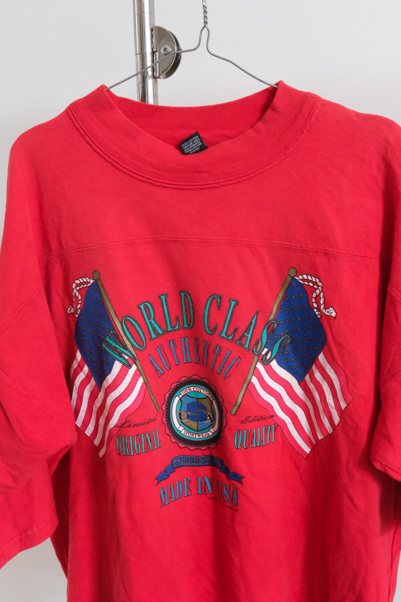 Vintage American Flag Tee - 1980s