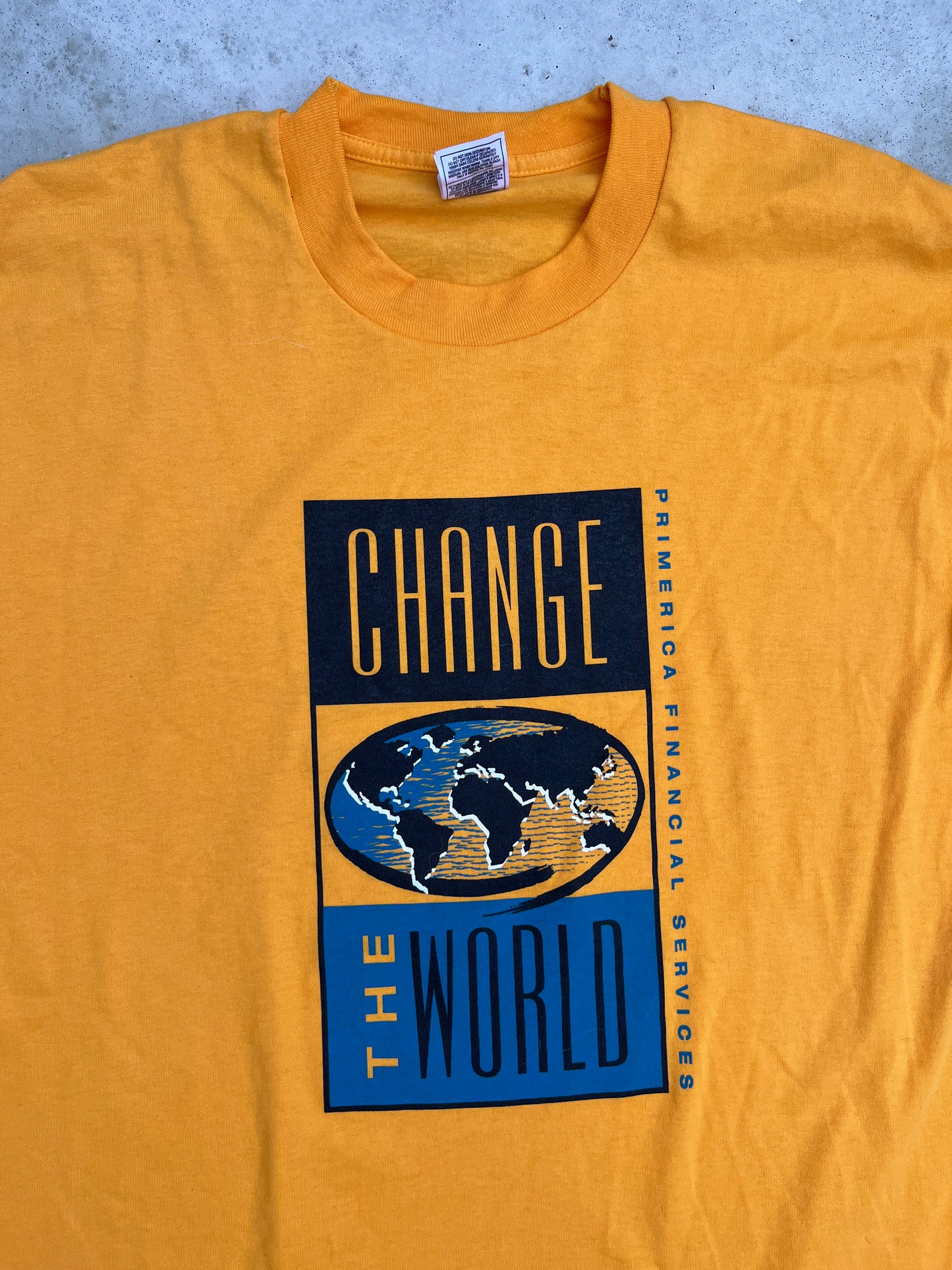 Vintage "Change The World" Tee - 1980's
