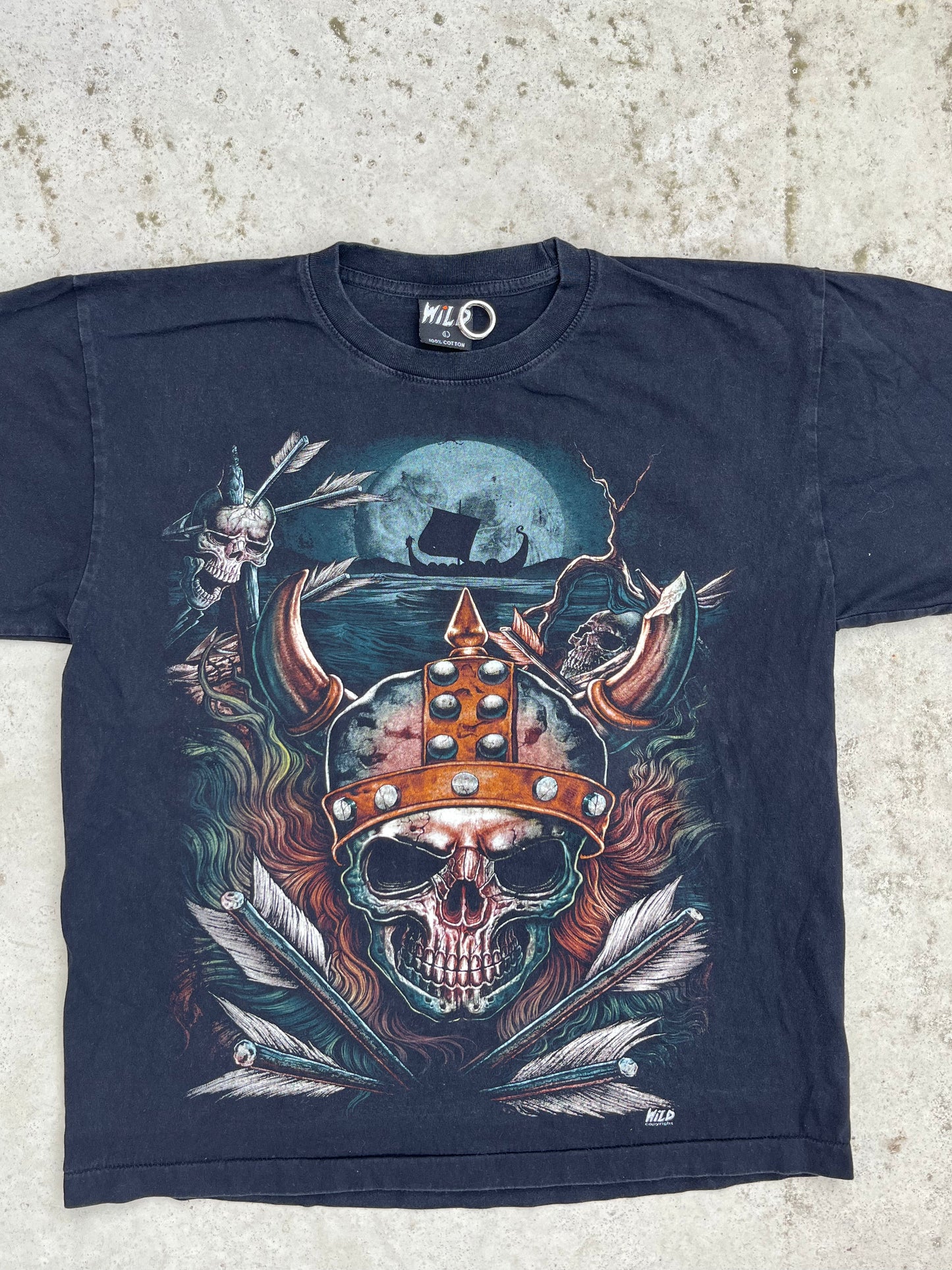 Wild Skull 90’s Single stitch tee