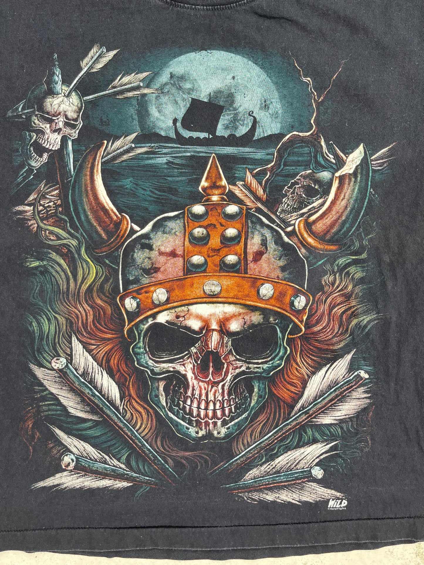 Wild Skull 90’s Single stitch tee