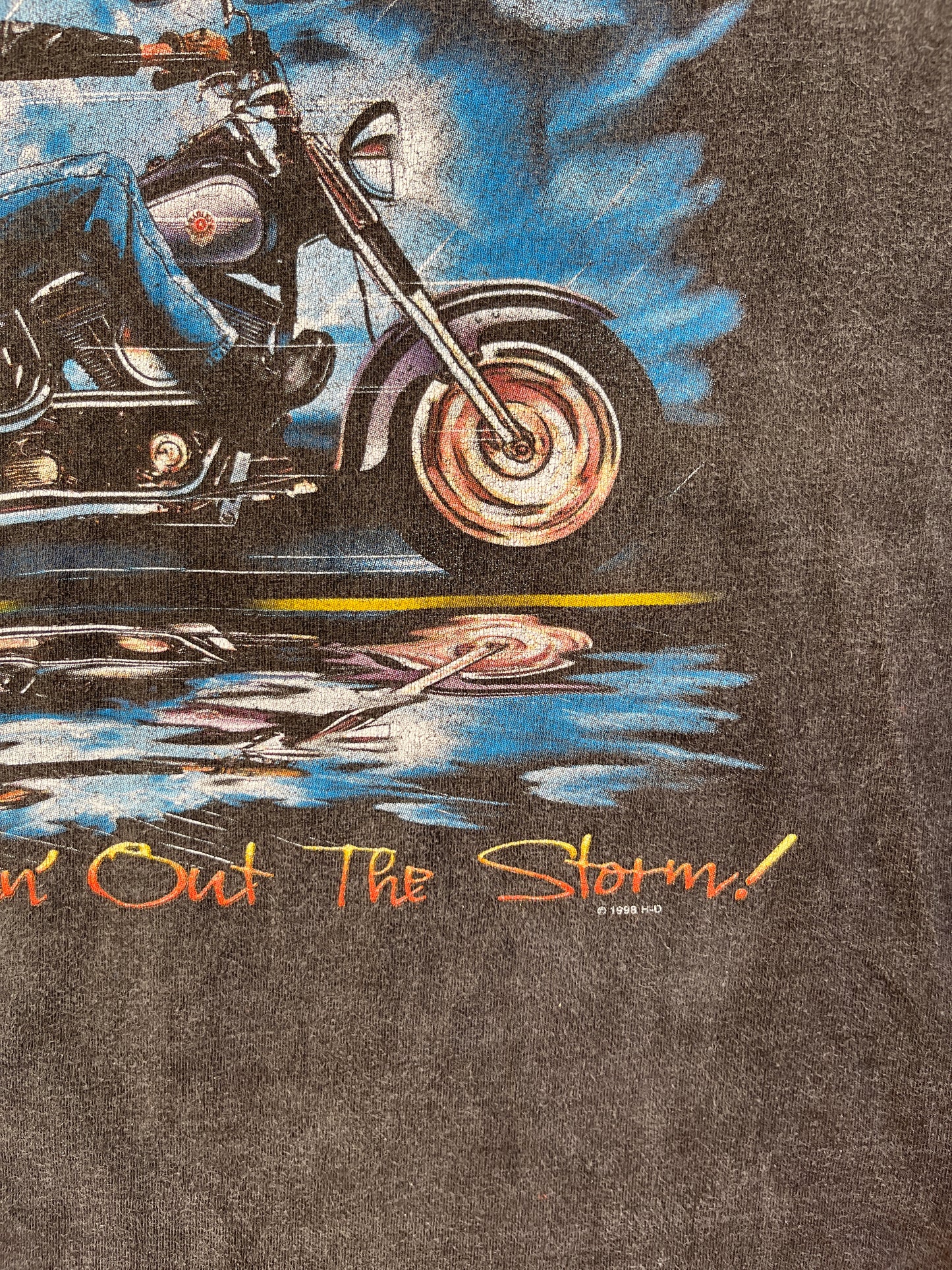 Sun Faded Harley Davidson Tee - 1998