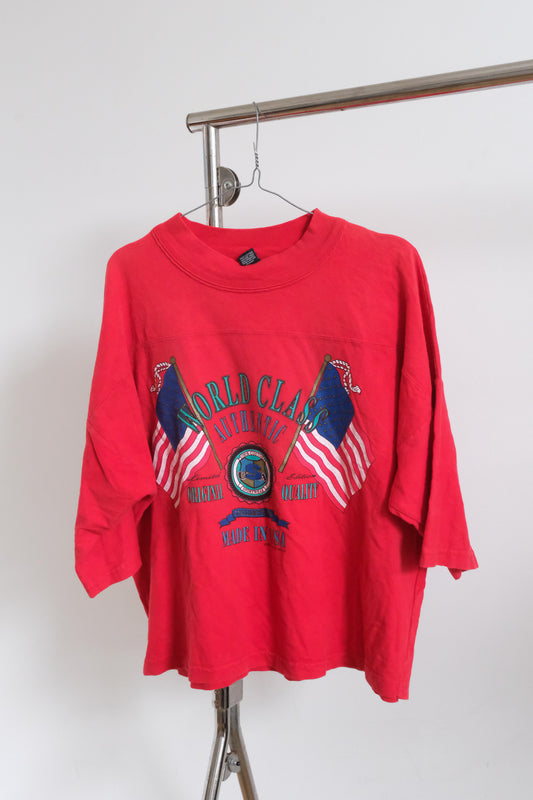 Vintage American Flag Tee - 1980s