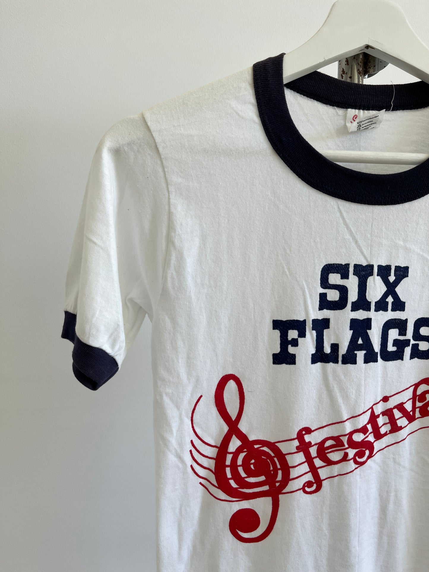 Vintage Six Flags Ringer Tee - 1970s