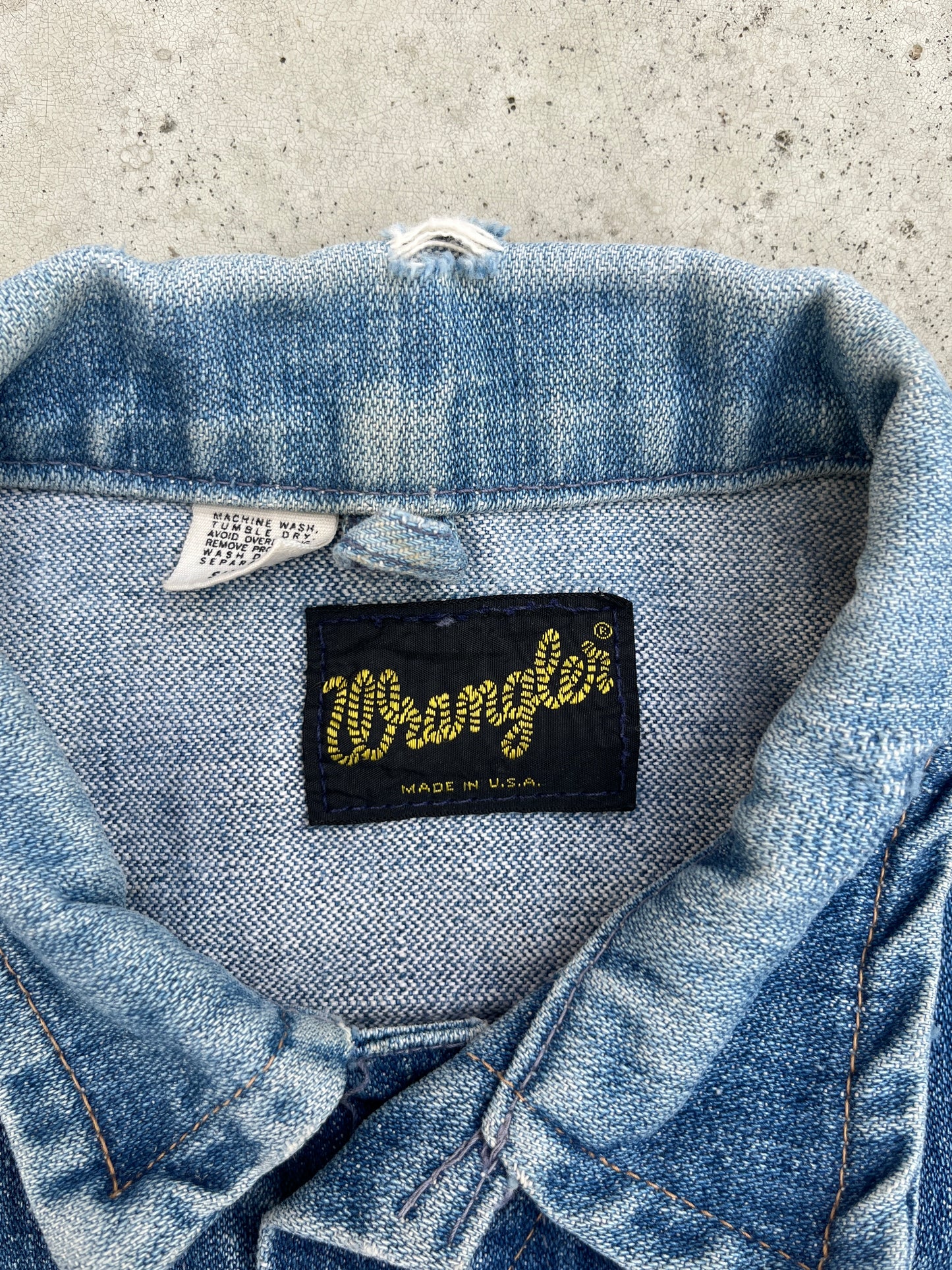 Vintage Wrangler Biker Vest