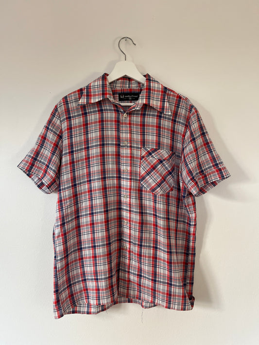 Vintage Checkered Short Sleeved Shirt - 1970s