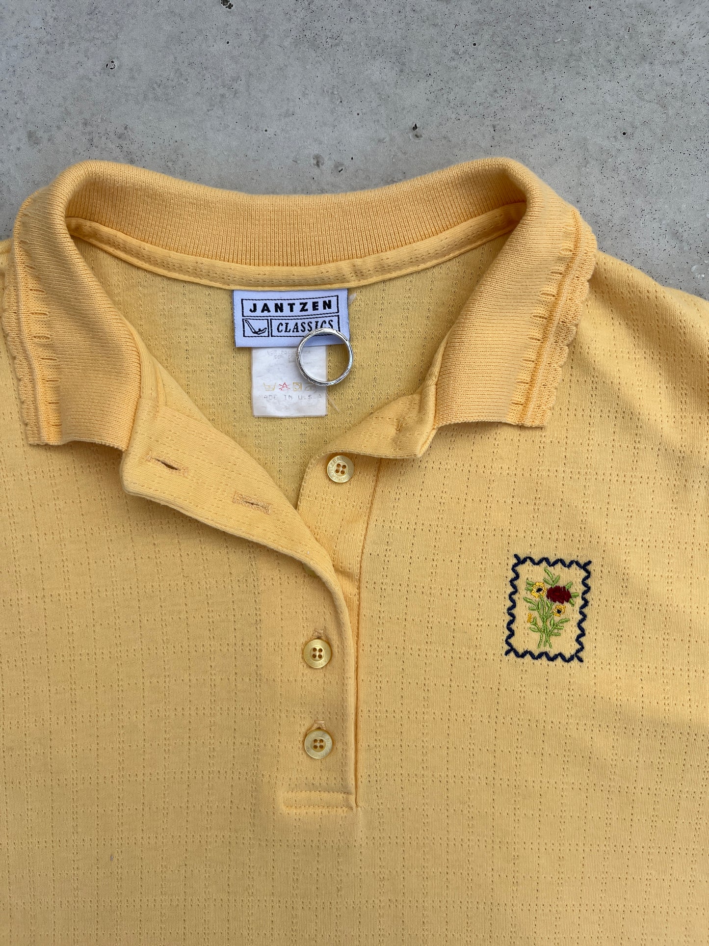 Janzen Classic Made In USA knitted Polo