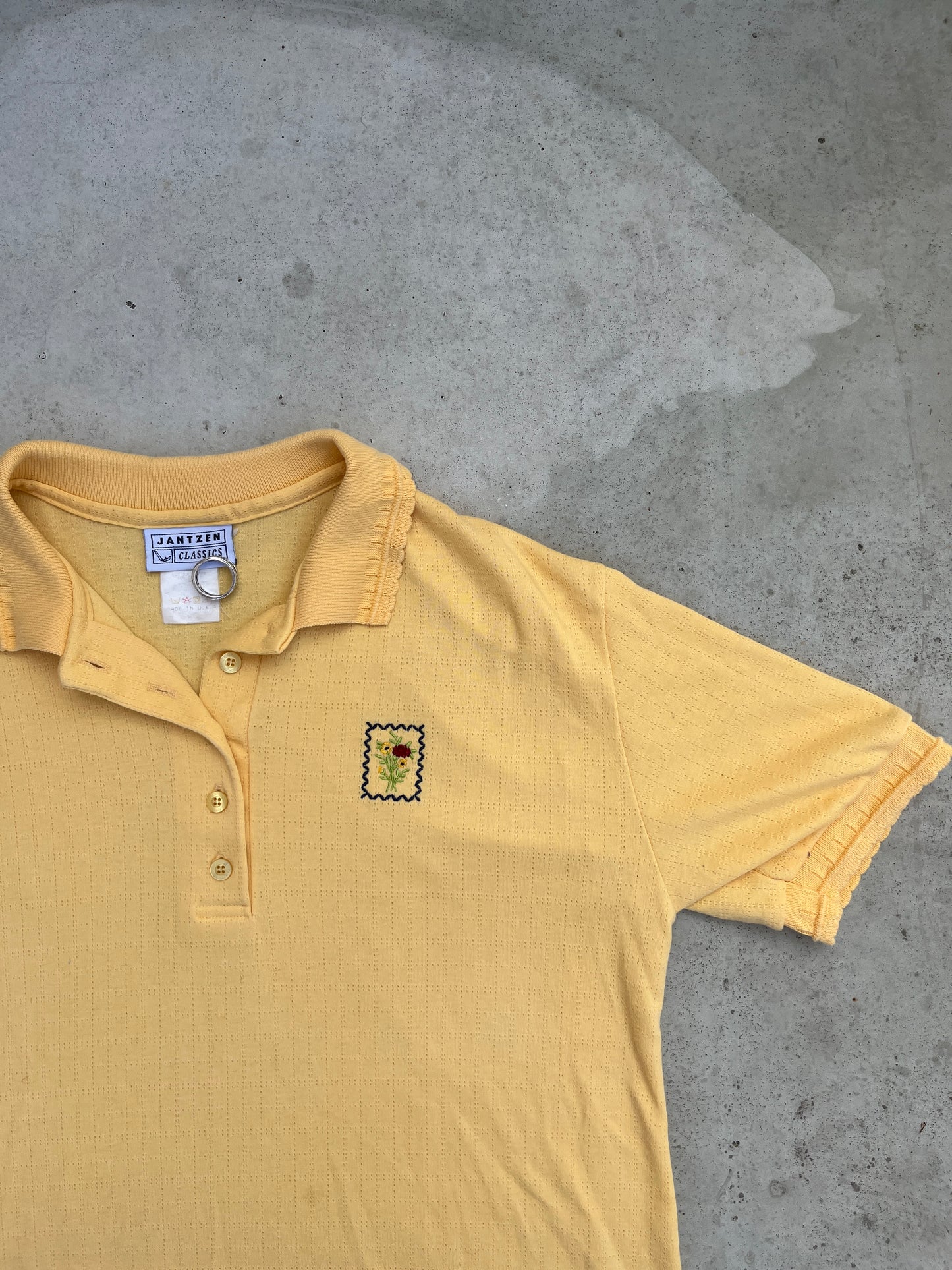 Janzen Classic Made In USA knitted Polo