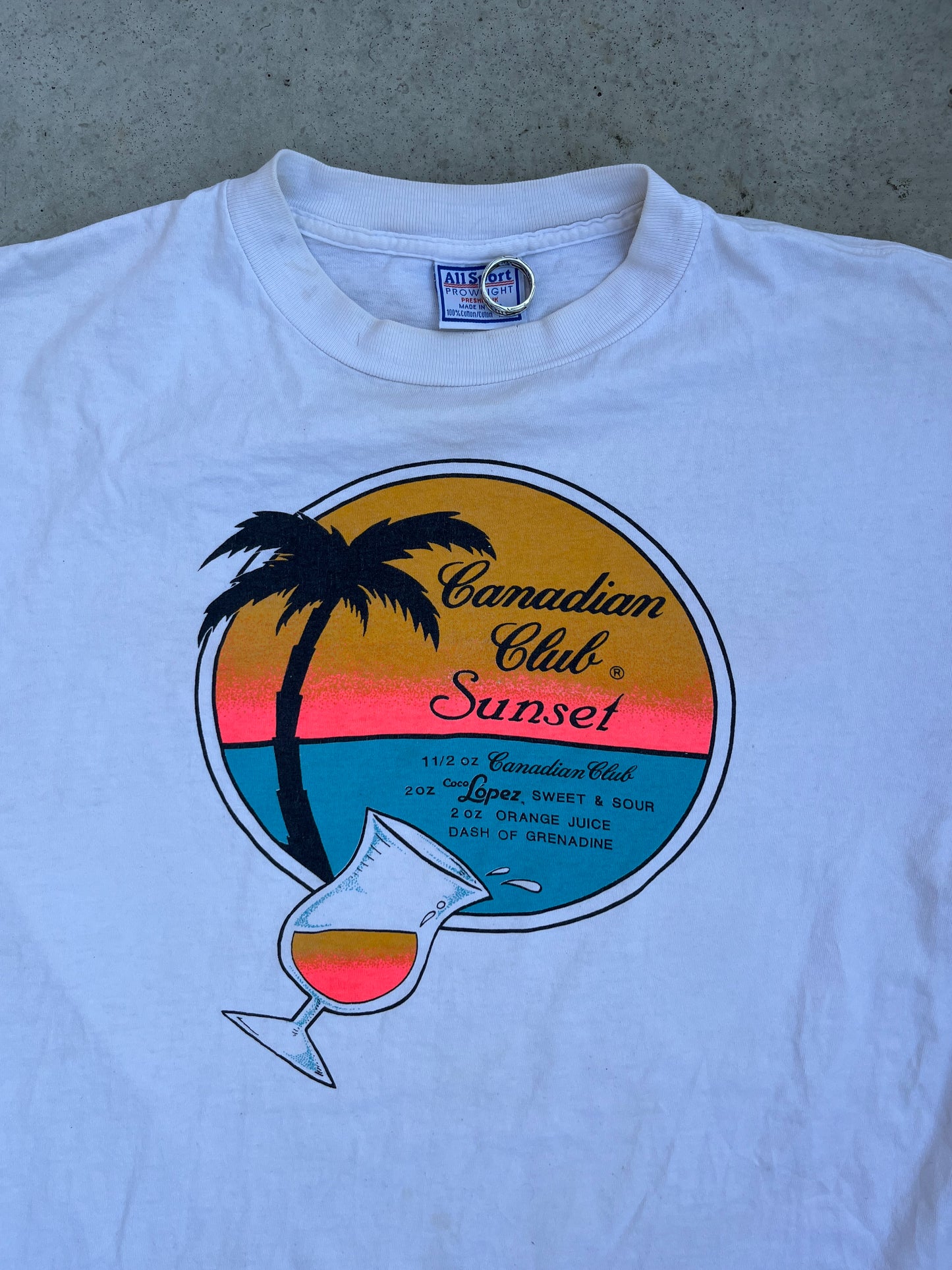 Vintage Carribean Club Sunset Tee