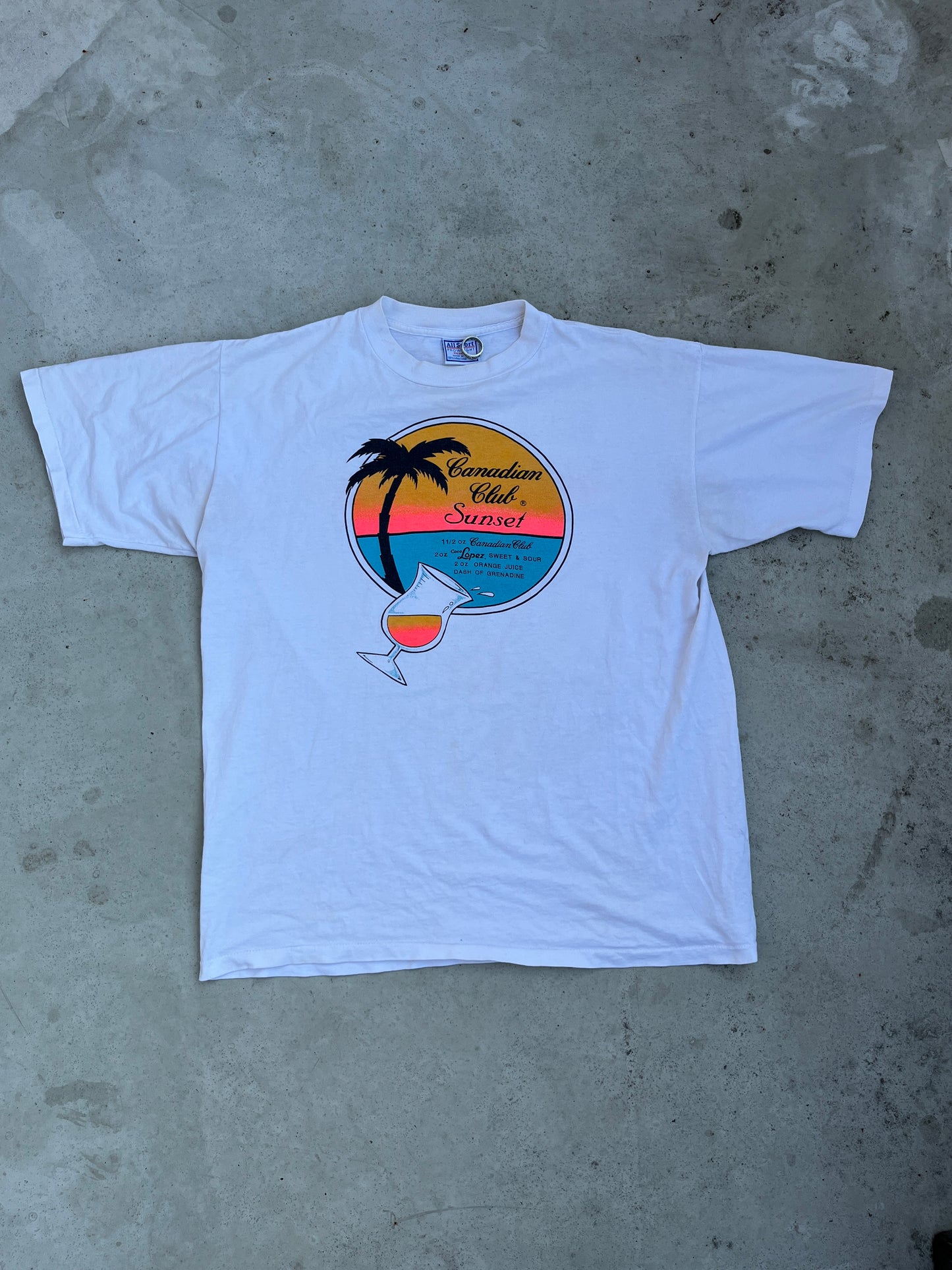 Vintage Carribean Club Sunset Tee